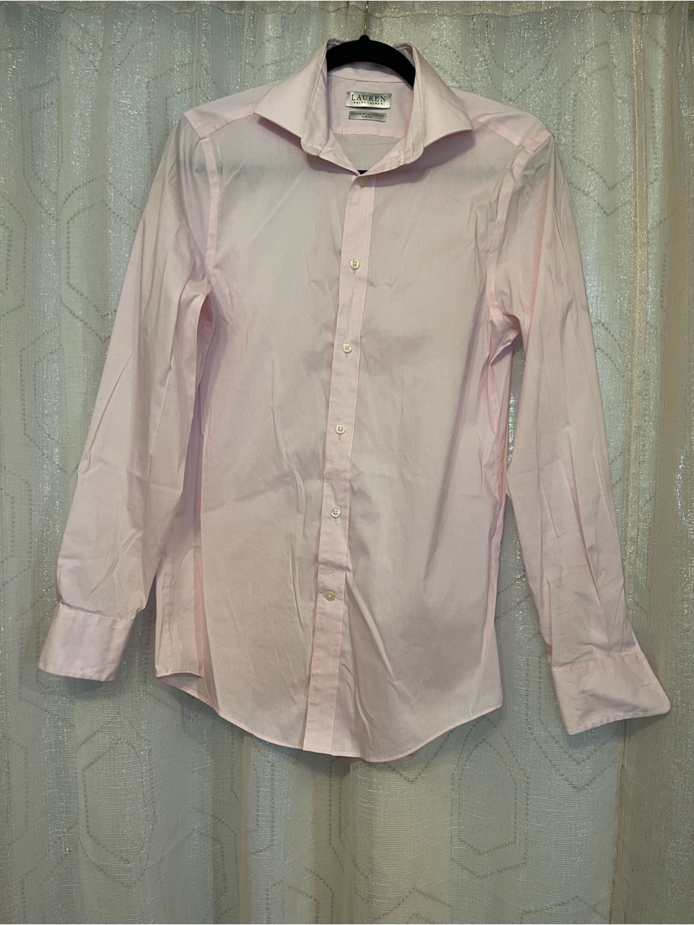 Lauren Ralph Lauren Pale Pink Men's Dress Shirt (S)